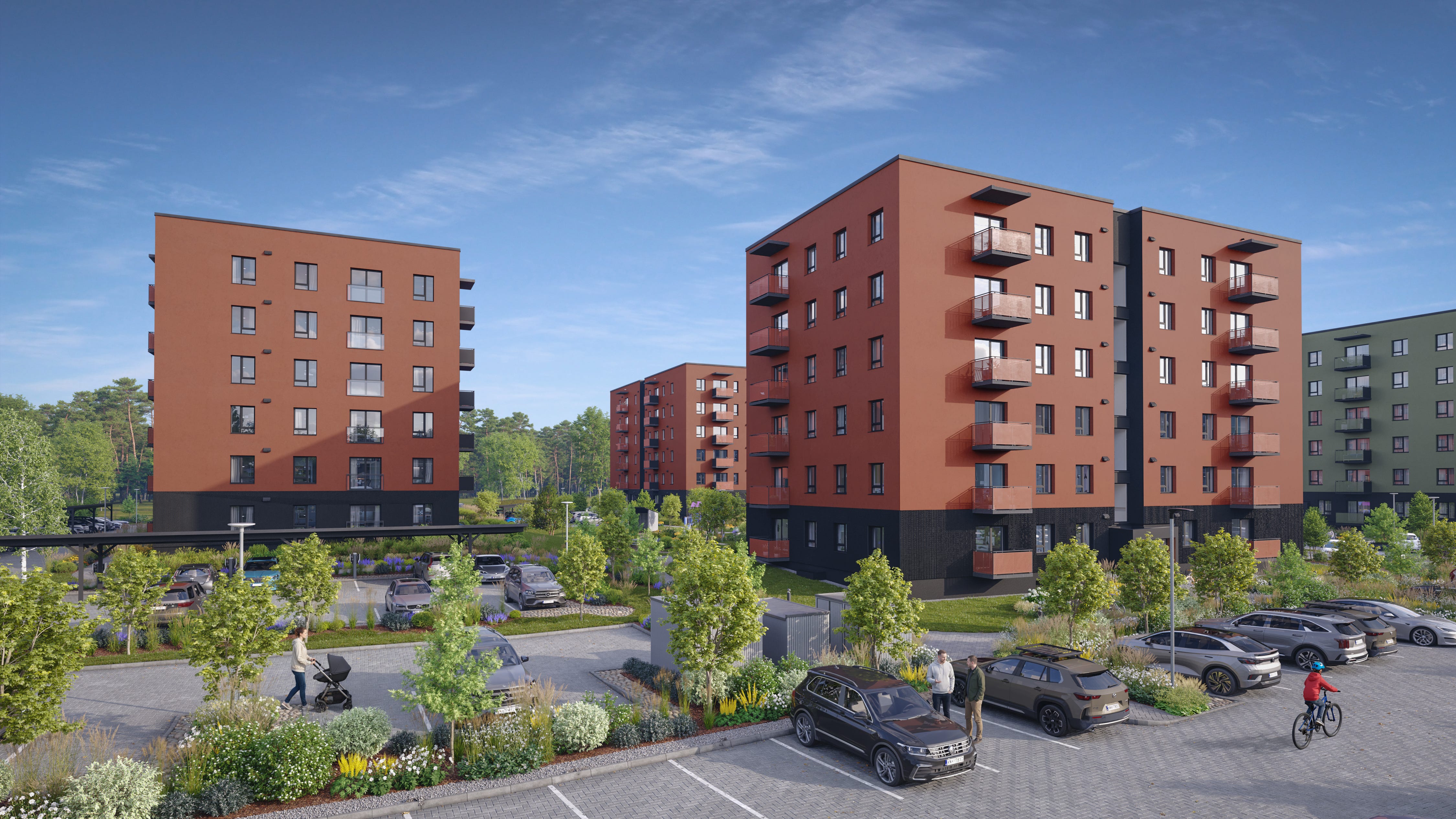 Bonava jaunais projekts Valterciems - ceturtā māja Ēvalda Valtera ielā 44