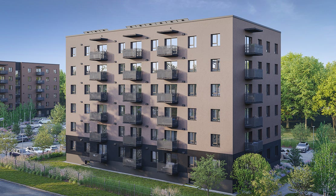 Bonava jaunais projekts "Dzirciema pagalms", otrā māja Mazā Stacijas iela 3