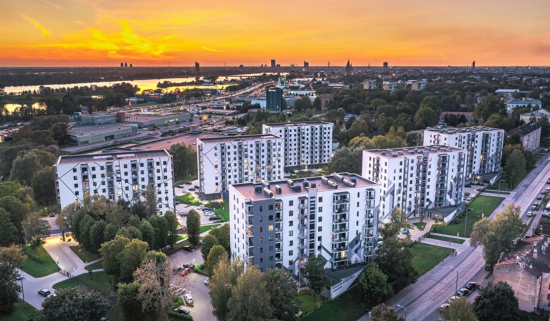 Bonava jaunie projekti Rīgā. Gatavi dzīvokļi uz pārdošanu un īri projektā "Krasta kvartāls", Grēdu ielā, netālu no Krasta ielas un centra.